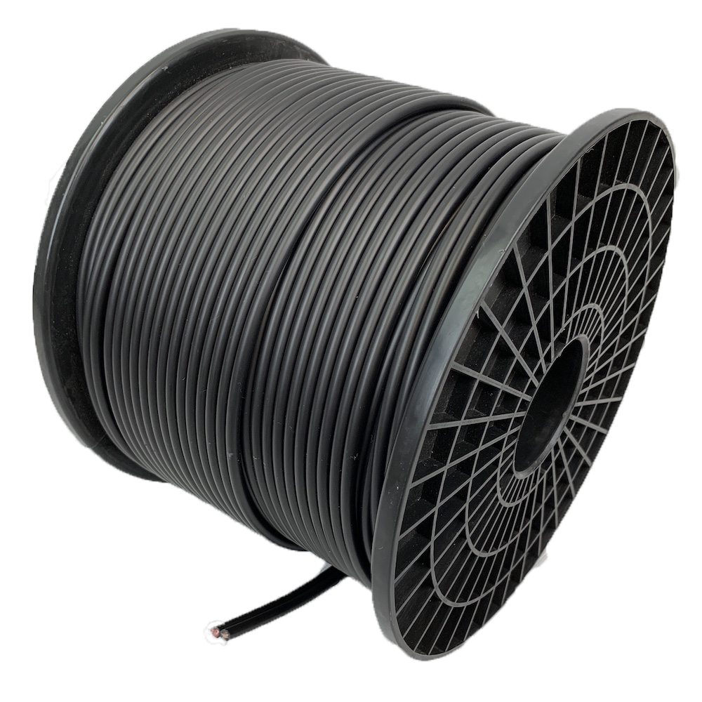 6mm DC Solar Twin PV1-F Cable 100 Metre Drum