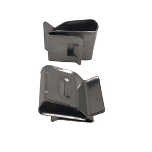 Stainless steel cable clip - 2x 4mm cable capacity - QTY 1000